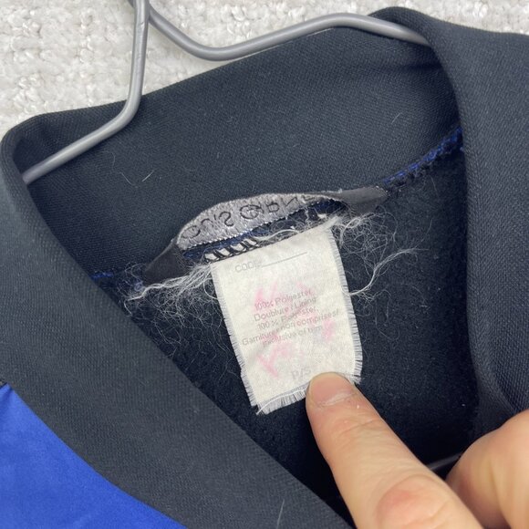 VTG Louis Garneau Windbreaker Jacket Fleece Lined Cycling / XC Ski Blue Men's S - Picture 10 of 12